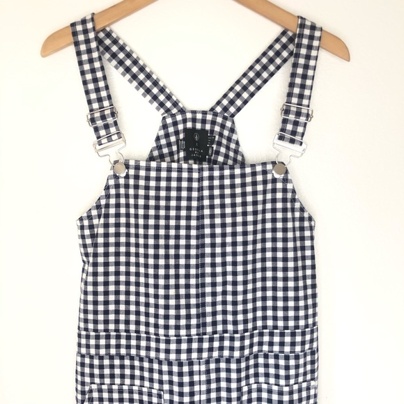Volcom Georgia May Jagger Overall Dress Gingham S - Picture 6 of 9